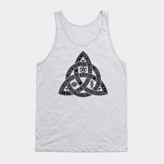 Good Witch Trinity Knot Tank Top by RavenWake